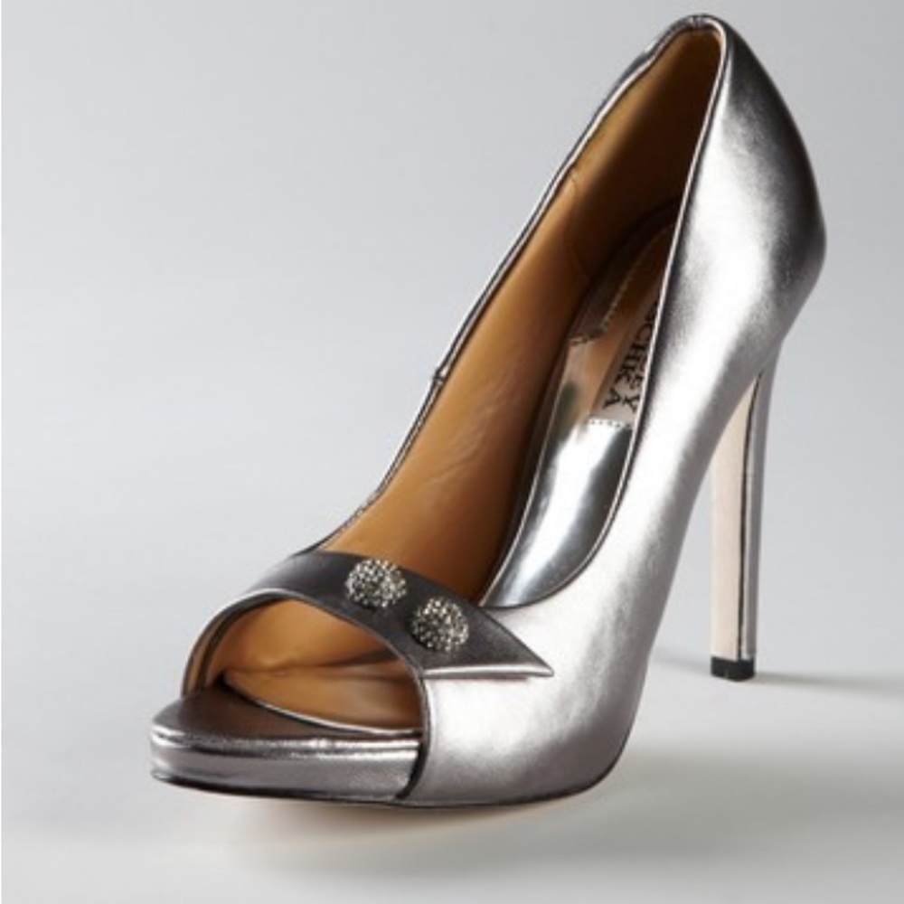 Badgley Mischka Open Toe Pump with Box